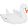 FUNBOY Giant Inflatable Swan Pool Float, Luxury Float for Summer