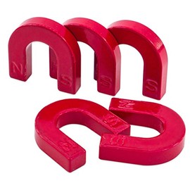 Betzold - Horseshoe Magnets, Pack of 5 - Magnetism Experiments Ferrite Magnet