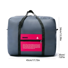 Foldable Travel Bag, Extra Large Storage Duffle Bag, Carry-on Large Cabin Bag, Luggage Bag, Overnight Bag for Men Women, Suit Gym, Camping or Business Trip