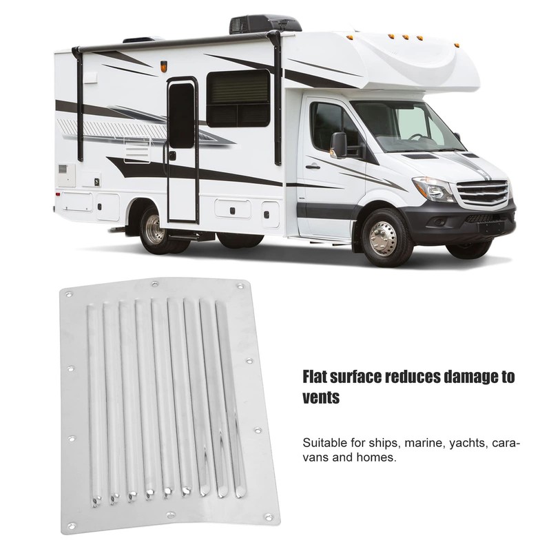 Boat Louvered Vent 250x150mm Air Vent Louver Grill Cover Stainless