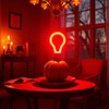 YiDiYi Red LED Spiral Filament Light Bulb, 4W (40W Equiv),