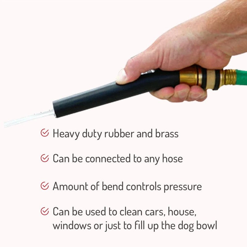 Hi-Tech Bend and Spray Water Nozzle - Heavy Duty, Flexible