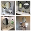 Oruii Round Mirror, Black Round Mirror 24 inch, Circle Wall
