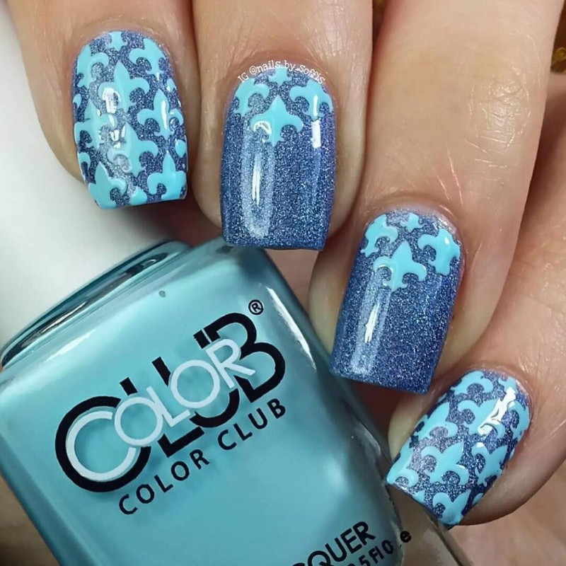 Whats Up Nails - Fleur De Lis Vinyl Stencils for
