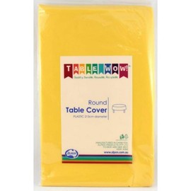 388225 Yellow Round Tablecover P1