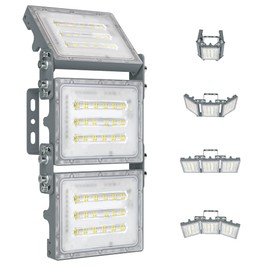 STASUN 150W LED Flood Light, Mini Series Outdoor Floodlight, 15000LM 6000K Daylight White, IP66 Waterproof, 3 Adjustable Heads, LED Exterior Flood Lights for Backyard, Driveway, Garage, Patio, Porch