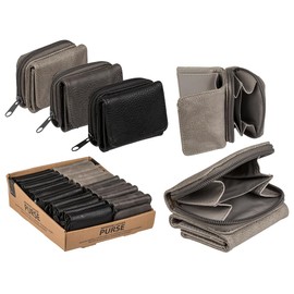 Out of the blue Unisex Zip Wallet Travel Accessories Wallet Grey, gray