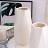 Hutoco 11.8 inches (30 cm) White Marble Flower Base Fashionable