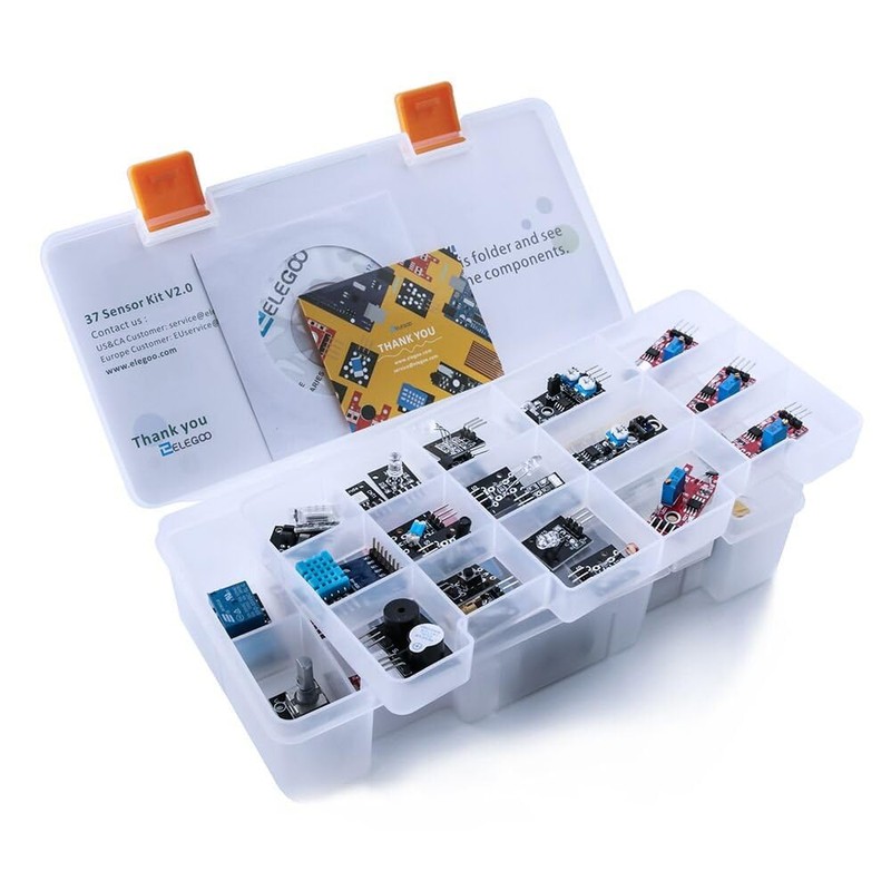ELEGOO Upgraded 37-in-1 Sensor Module Kit Compatible with Arduino IDE