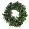 COM-FOUR® LED Door Wreath Christmas Advent Wreath with LED Lighting