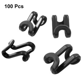 Jiozermi 100 PCS Clothes Hanger Connector Hooks, Heavy Duty Space Saving Hanger Hooks for Hangers Saves Closet Space