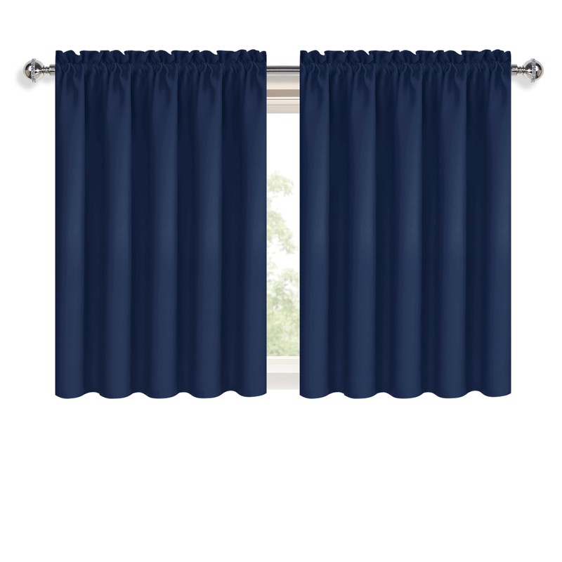 DWCN Short Curtains for Bathroom Windows 36 inches Length 2