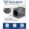 CABALAY Marble Pencil Pen Holder for Desk, Multi-Functional Pen Cup