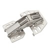 JUNKER Screw-On Hinges 90° with Mounting Stop (Nickel-Plated Steel, Adjustable)