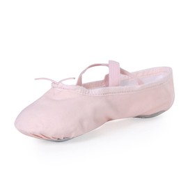 Stelle Canvas Ballet Shoes for Girls Dance Ballet Slippers Shoes（Toddler/Little/Big Kid/Women）(10MT, Ballet Pink)