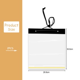 Luckious Waterproof Map Case - Clear Map Holder, Waterproof Walking A4 Map Cover, Hiking Plastic Map Pouch, Military Transparent for Hiking, Walking, Camping (PVC)