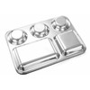 Expresso 5 in1 Stainless Steel Round Extra Deep Compartment Divided