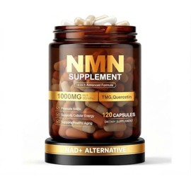 NMN 1000 mg Nicotinamide Mononucleotido con Resveratrol Quecertin TMG Liposomal Suministro para 60 Días 120 Cápsulas