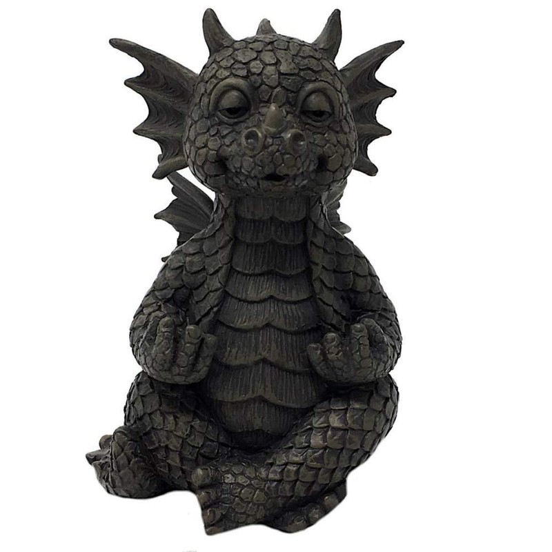MystiCalls - Garden Dragon Figurine - Yoga Model Small -
