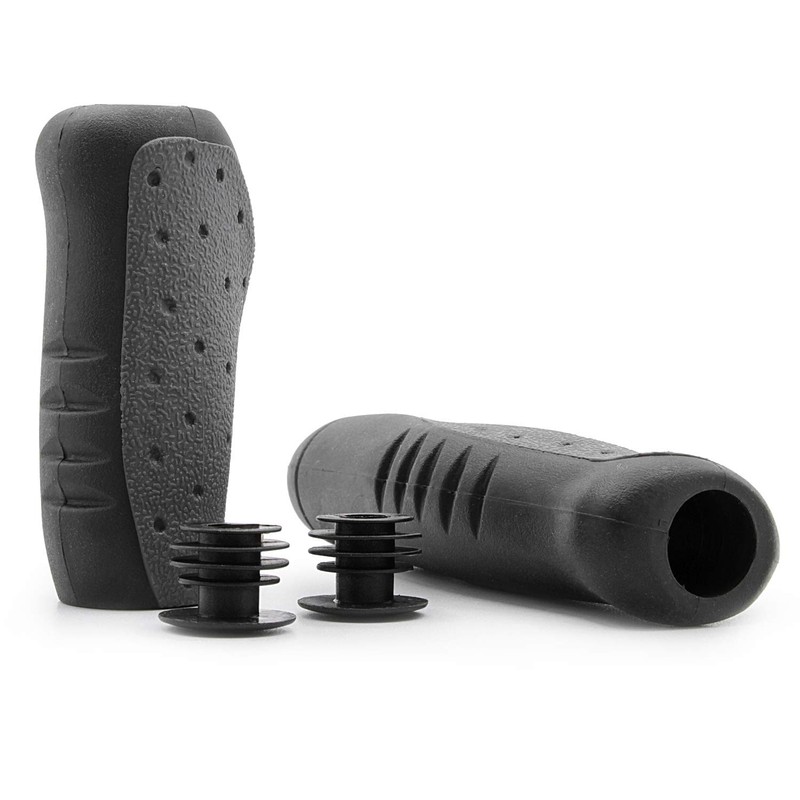 Kartell ® Bicycle Grips Ergonomic for Twist Grip Shifting, Black