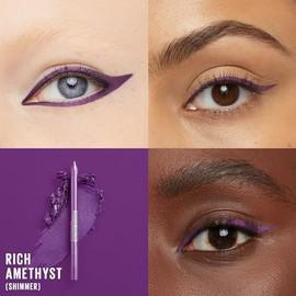 Maybelline New York - Lápiz delineador de ojos Tattoostudio, resistente al agua, de larga duración, color amatista intenso, 0.04 onzas