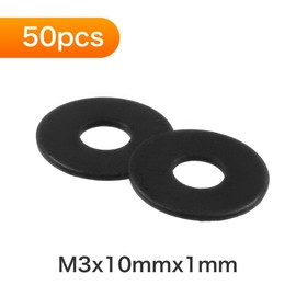 winova Flat Washers Gasket Spacers 304 Flat Washers Stainless Steel Flat Washers M3x10mmx1mm 50pcs