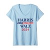 Womens Harris Waltz 2024 USA Harris Walz 2024 V-Neck T-Shirt