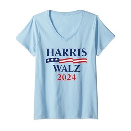 Womens Harris Waltz 2024 USA Harris Walz 2024 V-Neck T-Shirt