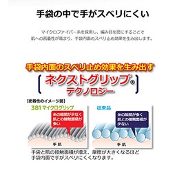 Showa Gloves No. 381 Micro Grip Gray, 10 Pairs (XL Size, 10 Pairs)