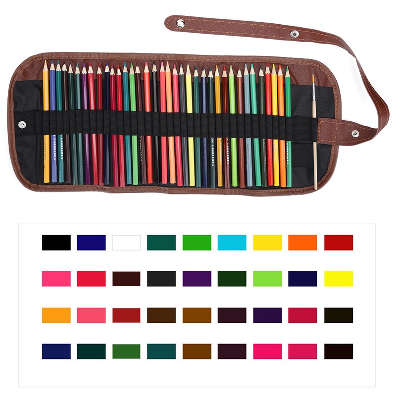 1 Box Colored Pencil Set 36 Colors WaterSoluble Students Painting