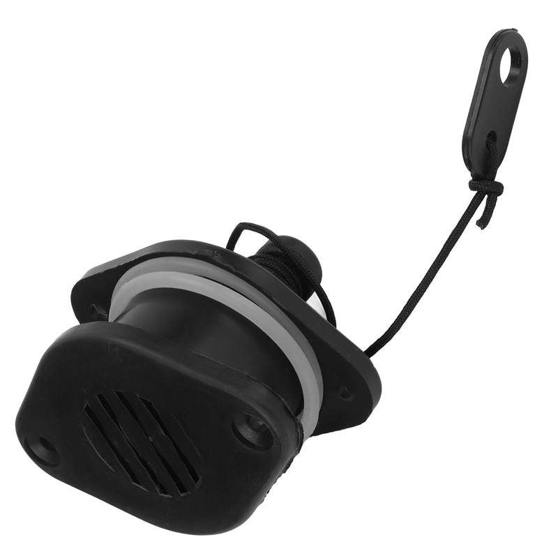 PVC Inflatable Boats Drainage Valve Corrosion Resistant Black Boat Replaceable