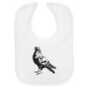 Azeeda 'Standing Pigeon' Soft Cotton Baby Bib (BI00058950)