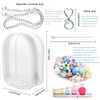 nuvloko Clear Doll Case with Keychain and Adjustable Strap, Waterproof