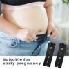 COMNICO 5pcs Waist Extender Button Elastic Comfy Adjustable Waistband Expanders