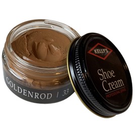 Kelly's Goldenrod Shoe Polish 1.5 oz - Professional Leather Shoe Cream