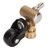 Undercarriage Cleaner Swivel Wheel with 1/4in Quick Connector Brass Pressure