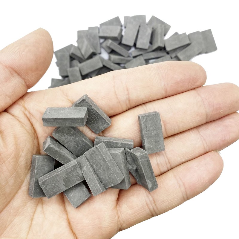 Woohome 150 PCS Mini Wall Bricks Gray Miniature Brick Figurine