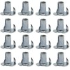 1/4"-20 Zinc Plated T-Nuts Threaded Bolt Sleeves 4 Prong Tee