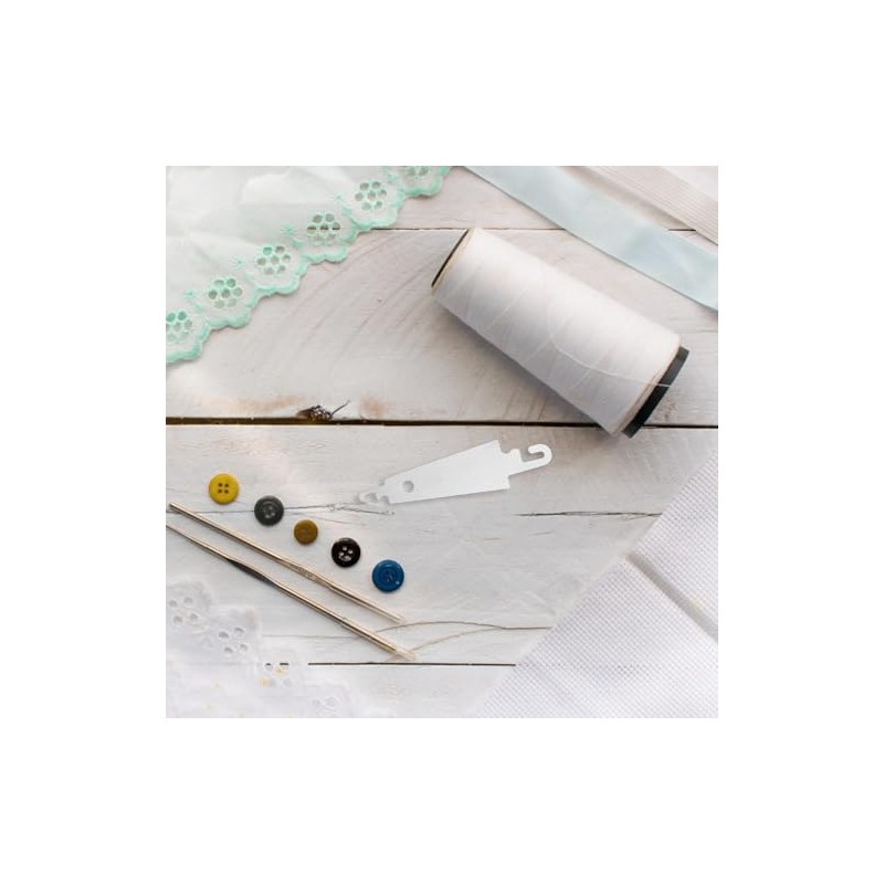 Enhebrador de Agujas de Acero Inoxidable Plata 100