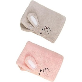 Toalla para Cabello de Microfibra 2 Piezas Buena Absorción, Ligera y Cómoda, Adecuado para Viaje y Secado Rápido del Cabello