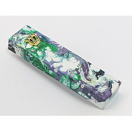 Marbled Mezuzah Case A210