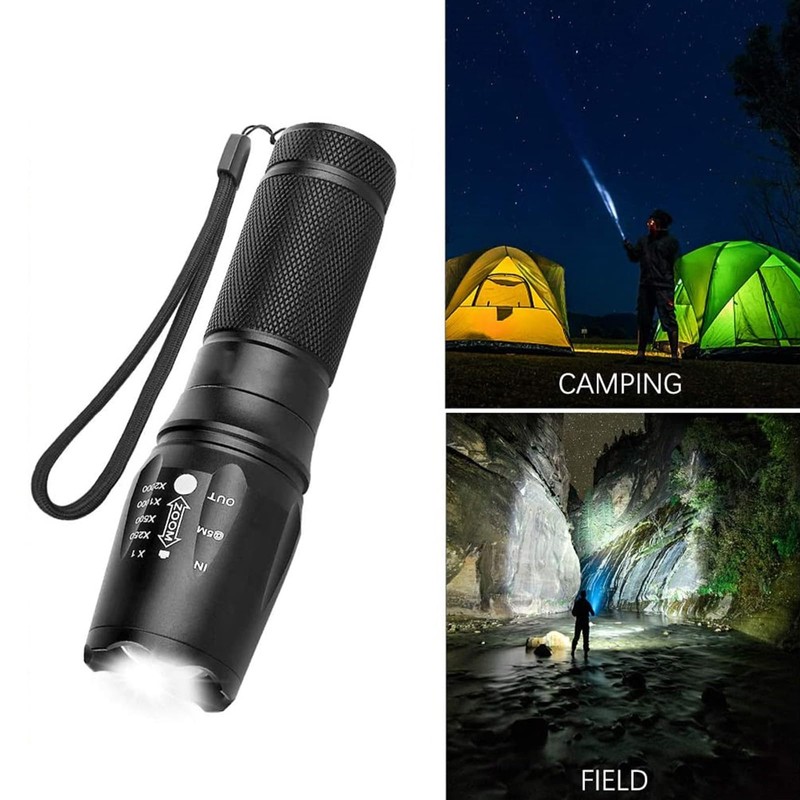 PUNLIM LED Torch Flashlight Super Bright 5 Modes Waterproof Tactical