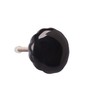 G Decor Crystal Glass Torus Flower Pull Knob for Kitchen