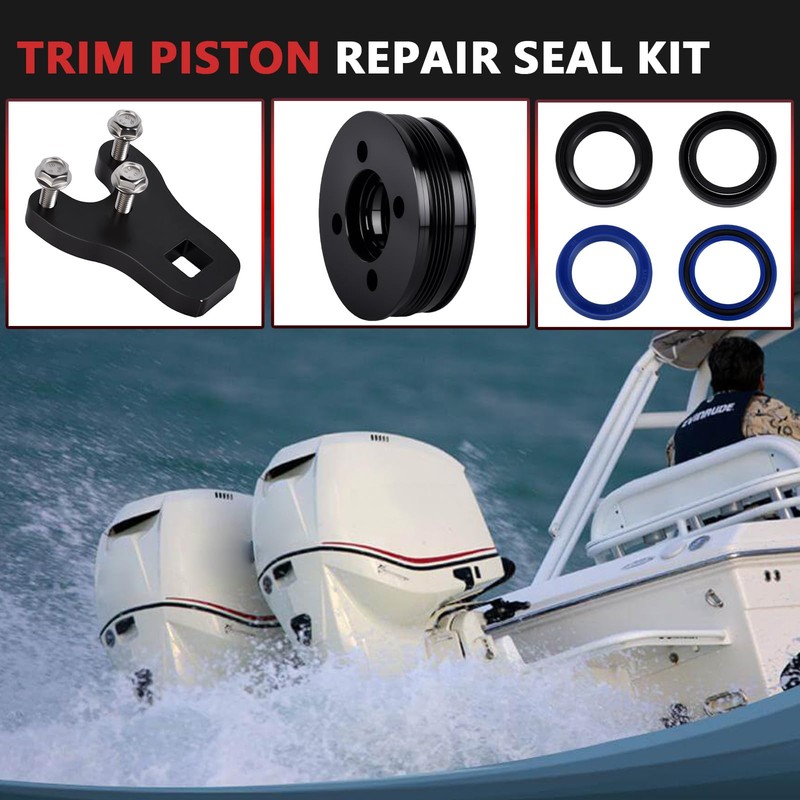 Hututimo 352932 Trim Piston Repair Seal Kit with Wrench Compatible