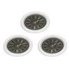 3 PCS Dollhouse Wall Clock 1:12 Dollhouse Miniature Round Wall