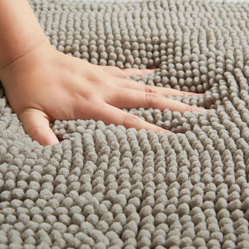 MOONLIGHT BEDDING Bath Mat Non Slip Anti Mould - Chenille