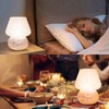 ULAROOM USB Plug-in Mushroom Lamp Small Bedside Table Lamp with