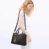 Purse and Handbags for Women, 3 Zip Compartments Tote Bag