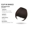 SHEDOWIG Bangs Hair Clip in Bangs Synthetic Hair Extensions Front