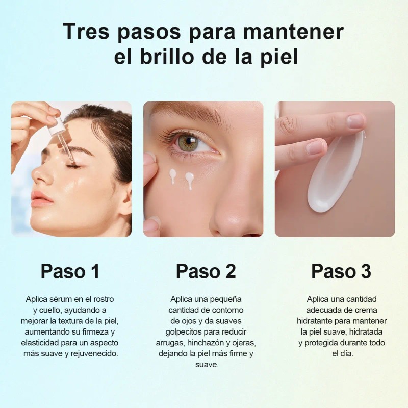 Kit Moisture Trío Antiedad Hidratante Calma Repar Piel Joven